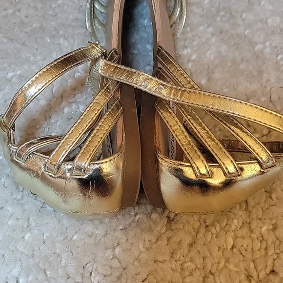 STEVE MADDEN TANE Gold Flats/sandals Size 9.5 - Picture 7 of 17